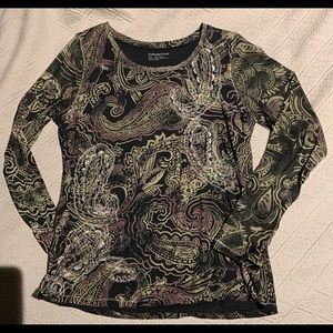 Coldwater Creek Long Sheer Sleeve Top